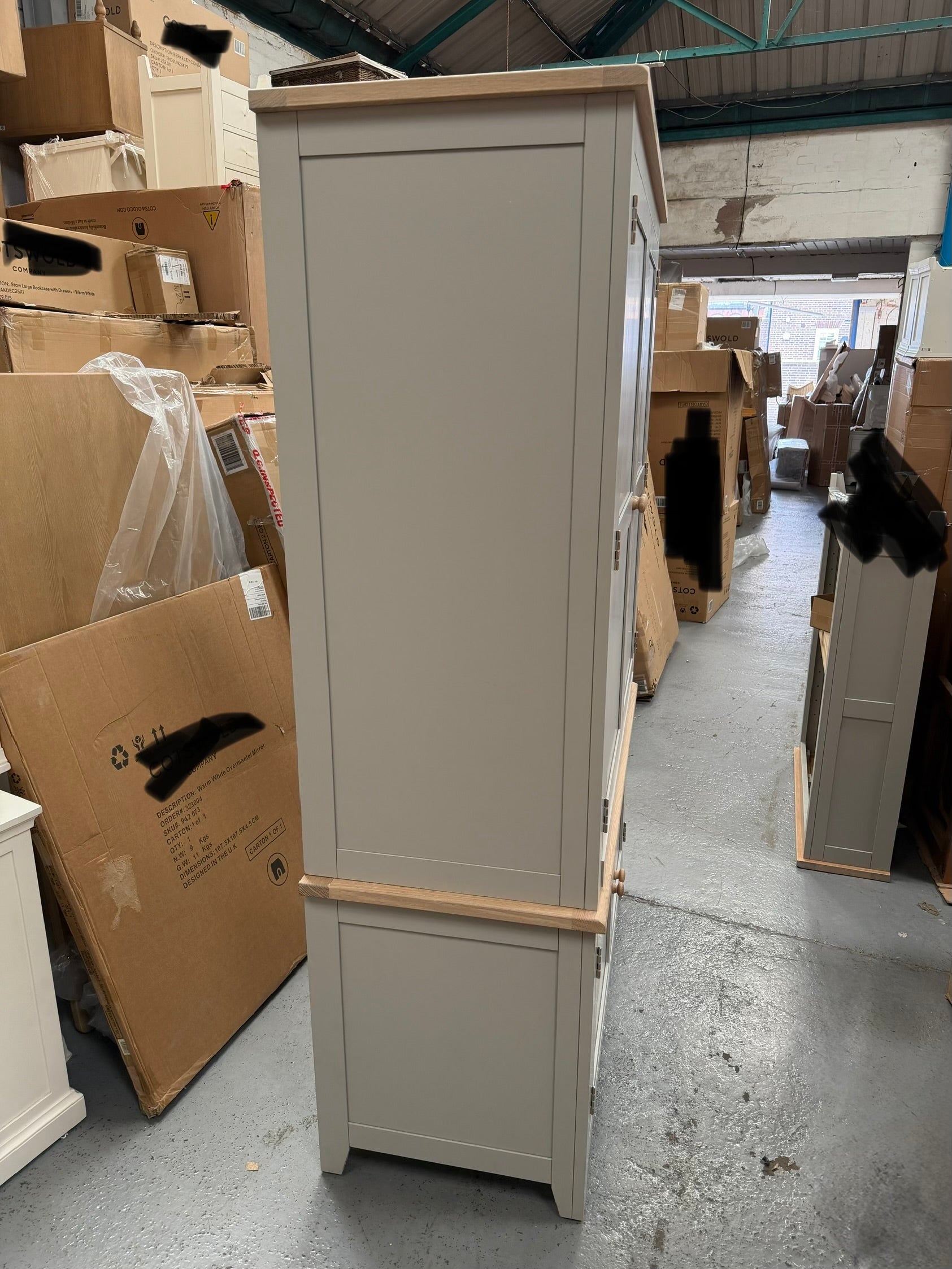 CHESTER DOVE GREY Hideaway Home Office Quality Furniture Clearance Ltd