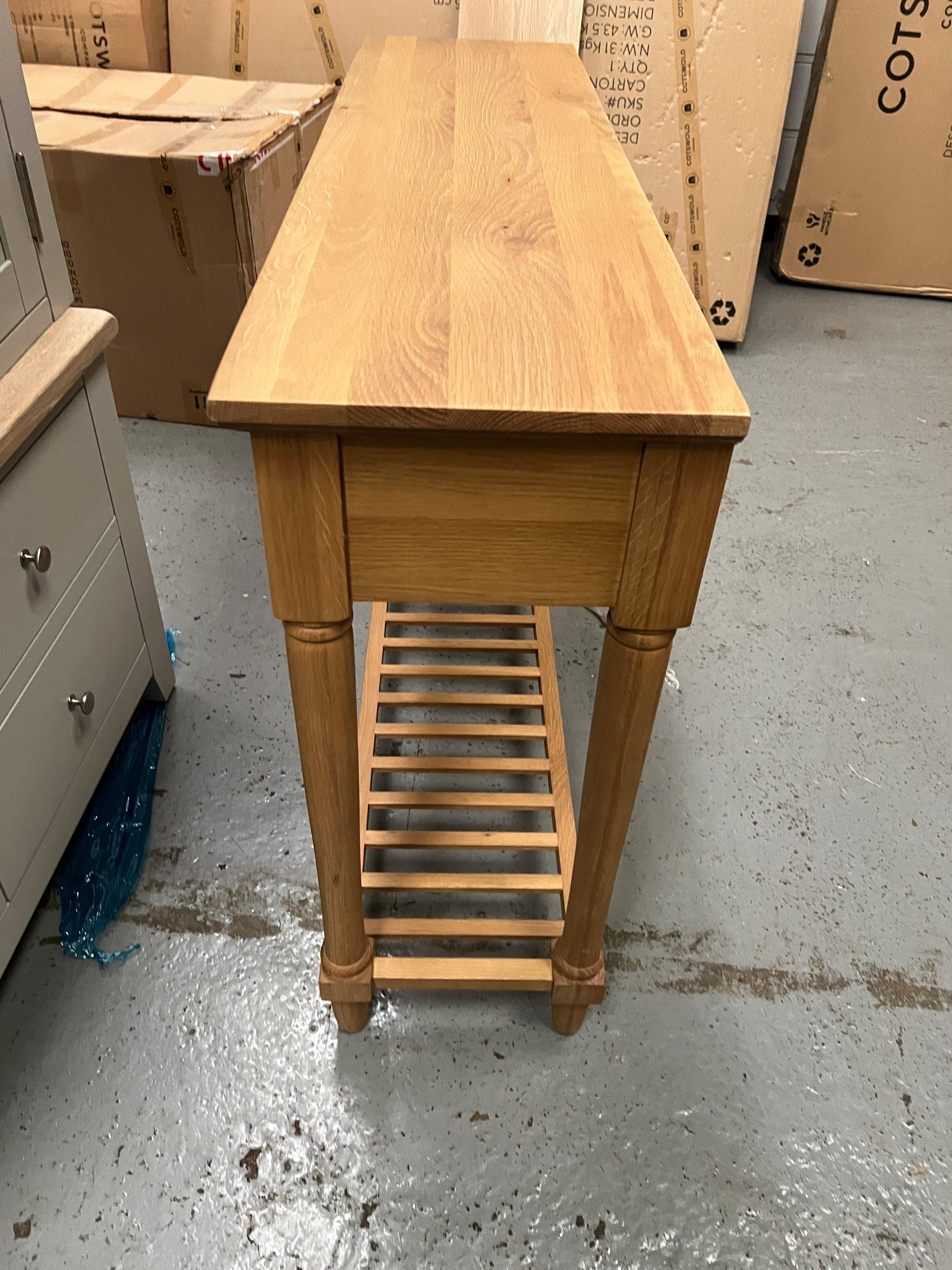 ELKSTONE MELLOW OAK Console Table Quality Furniture Clearance Ltd