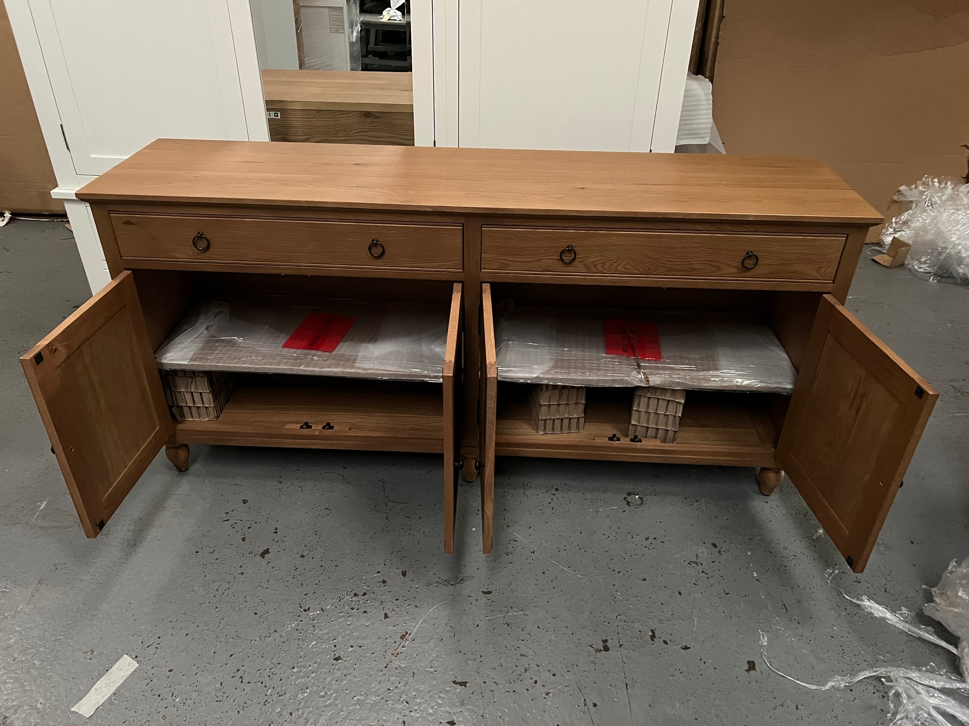 Elkstone Mellow Oak Extra Large Sideboard Quality Furniture Clearance Ltd