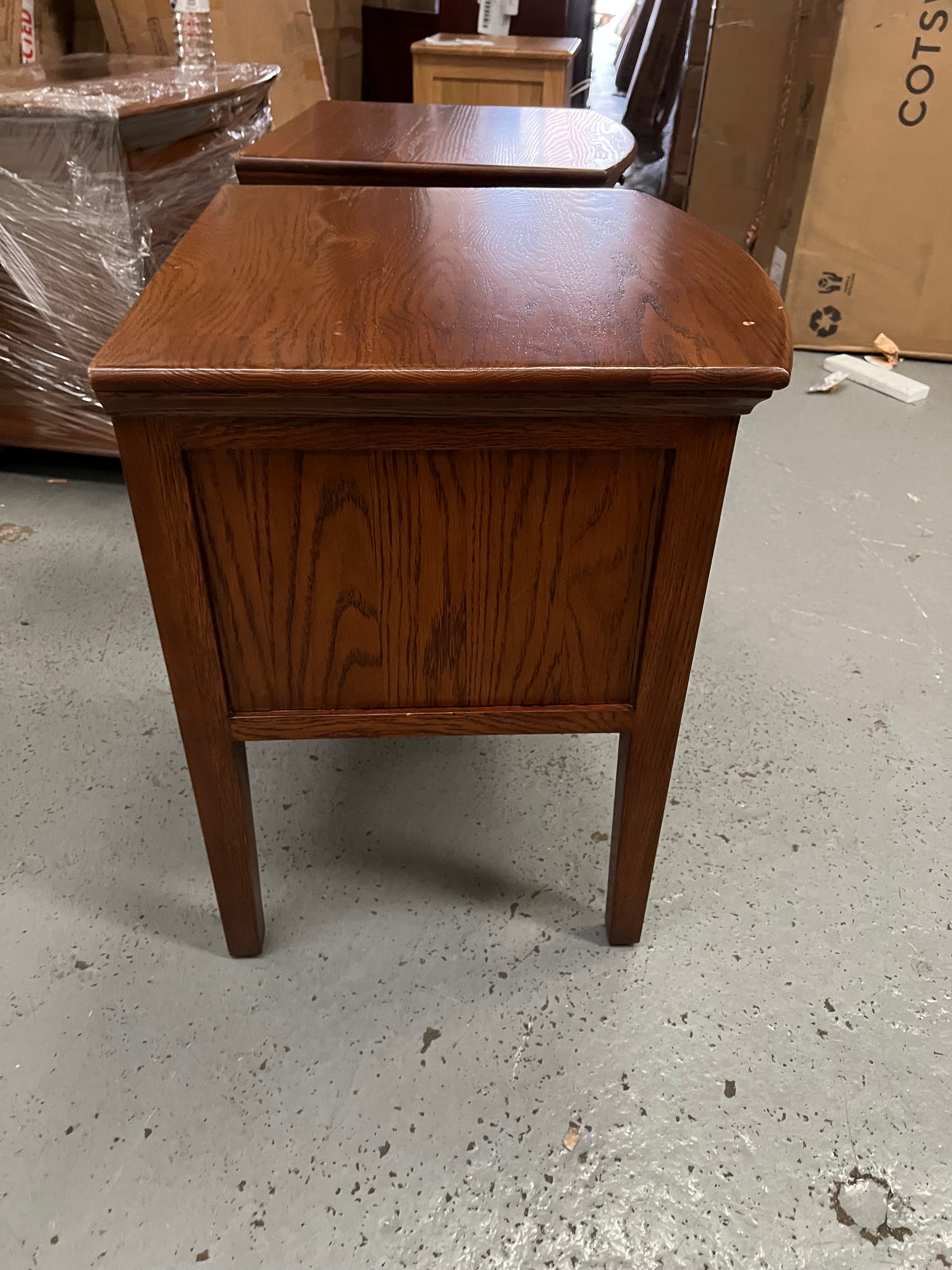 Set of two WINCHCOMBE DARK OAK
2 Drawer Bedside Tables Quality Furniture Clearance Ltd