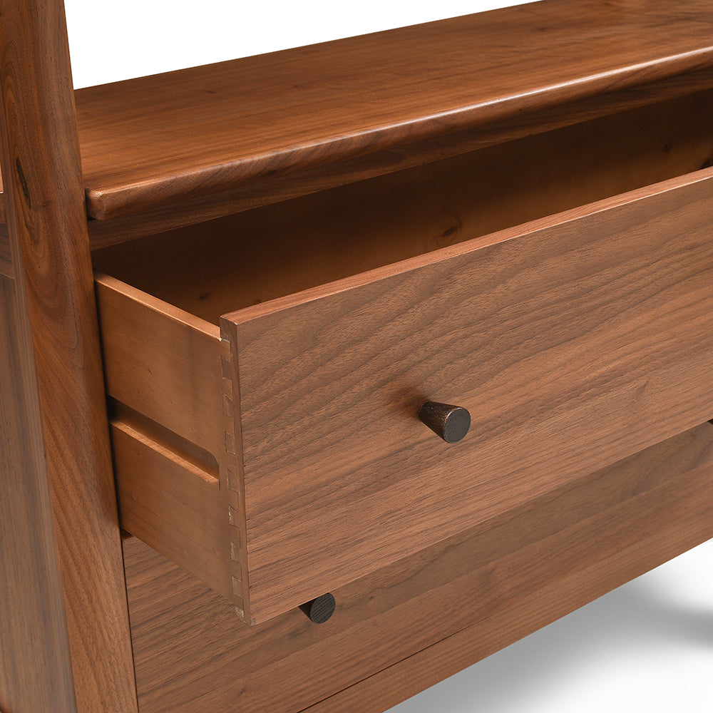 BARRINGTON WALNUT Large Open Bookcase Quality Furniture Clearance Ltd