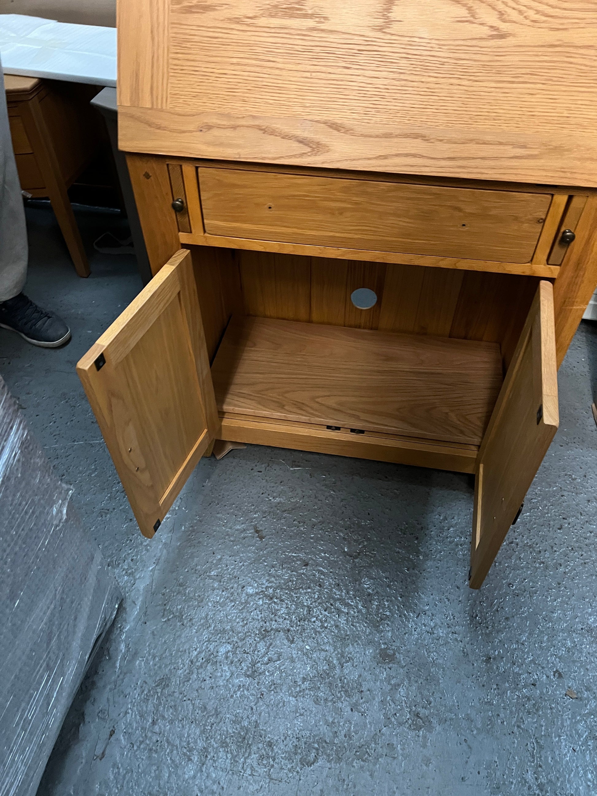 Oakland Rustic Oak Writing Bureau furniture delivered