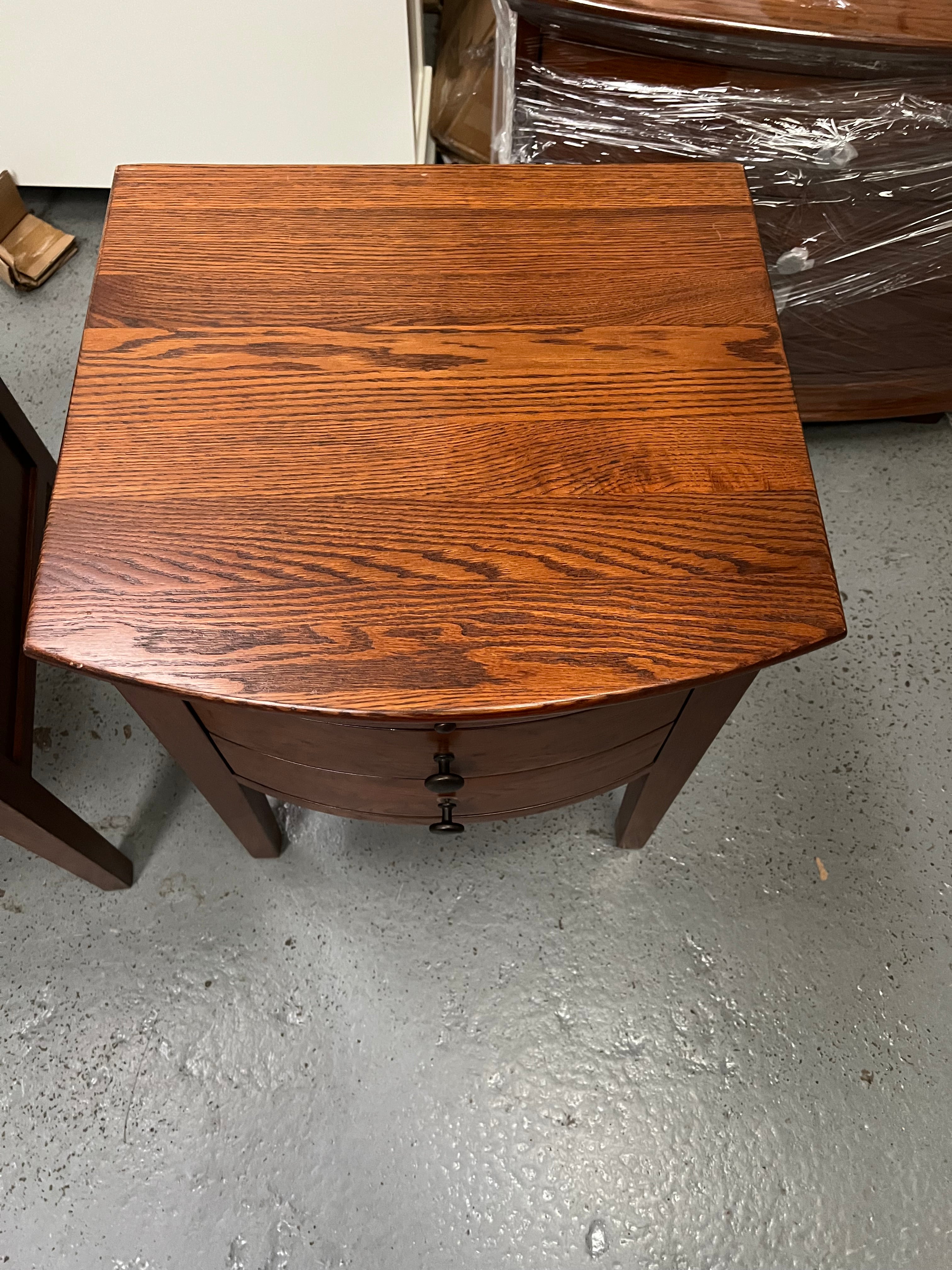 Set of two WINCHCOMBE DARK OAK
2 Drawer Bedside Tables Quality Furniture Clearance Ltd