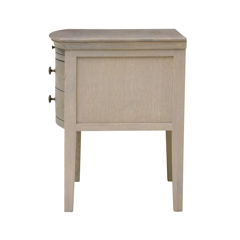 Set of 2 WINCHCOMBE SMOKED OAK 2 Drawer Bedside Tables Quality Furniture Clearance Ltd
