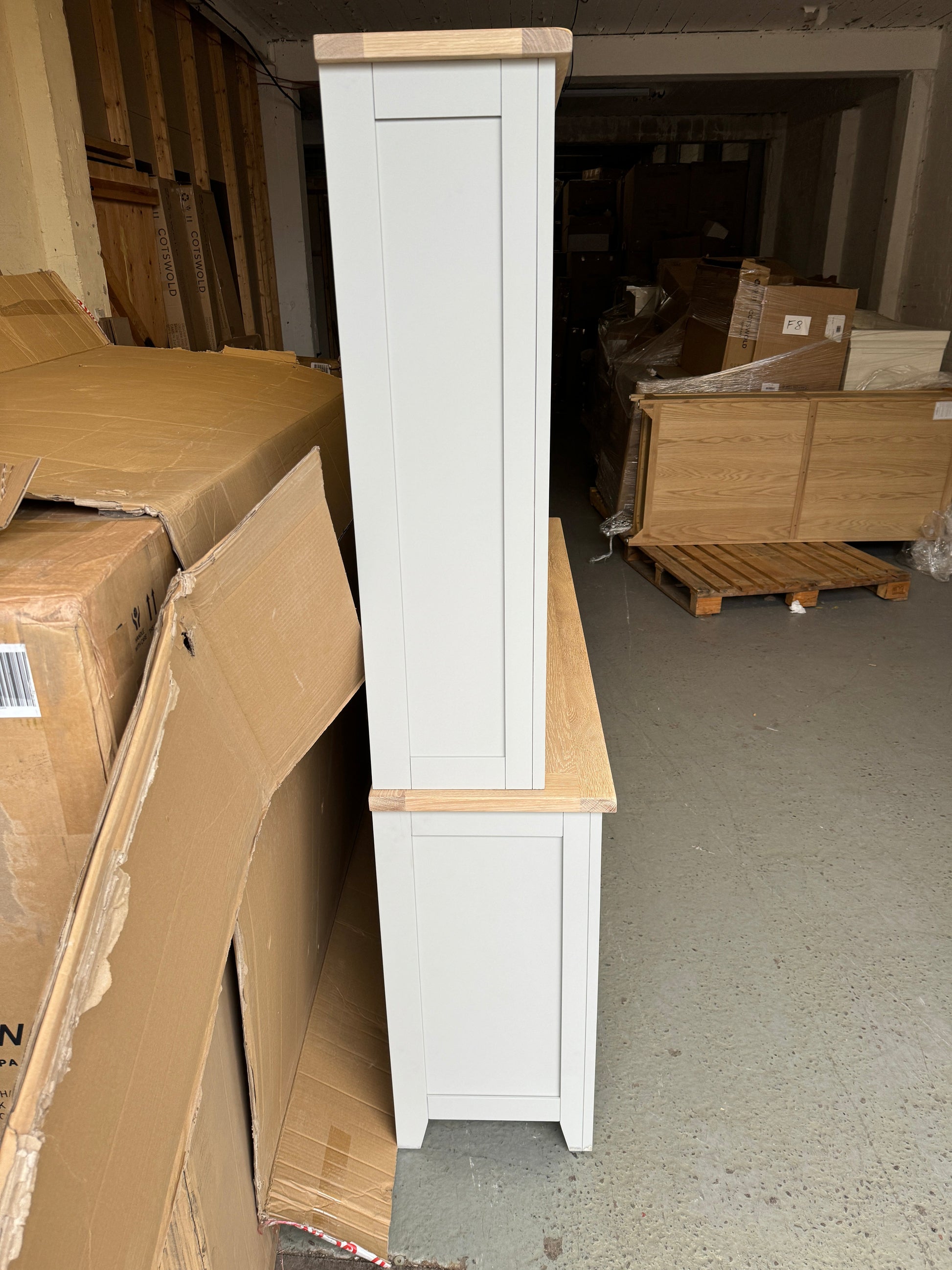 Chester Dove Grey Grand Dresser furniture delivered