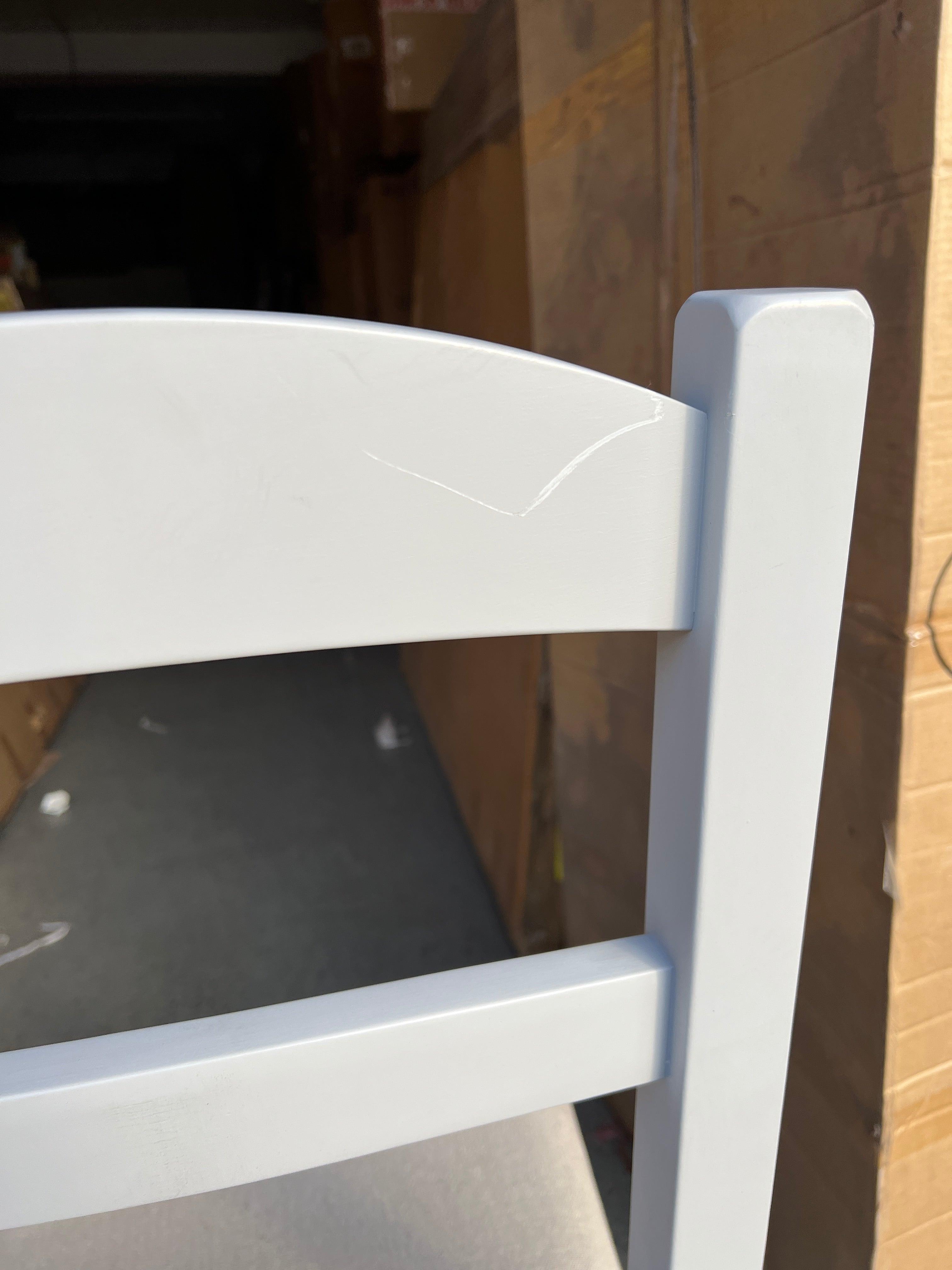 4 x CHESTER DOVE GREY
Ladderback Dining Chairs Quality Furniture Clearance Ltd