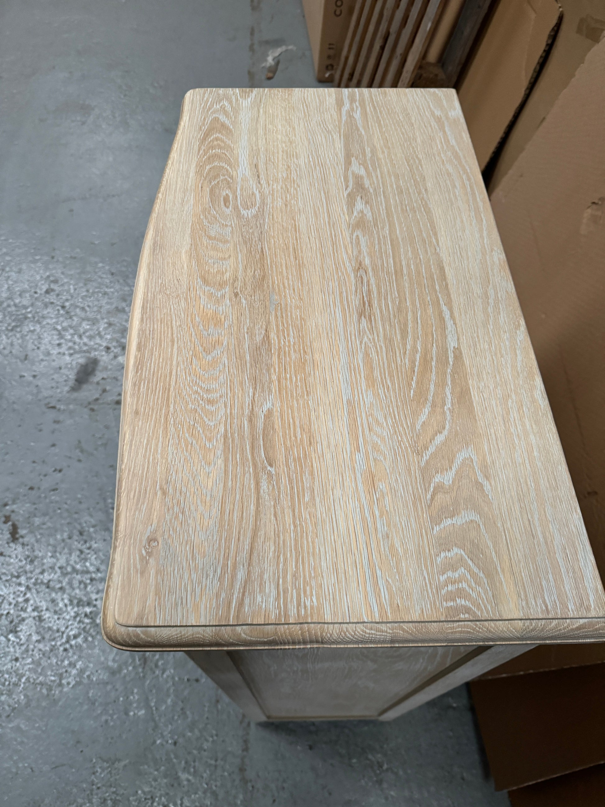 Camille Limewash Oak Tall 5 Drawer Chest Quality Furniture Clearance Ltd