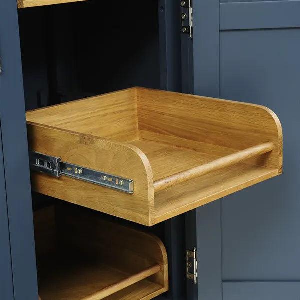 WESTCOTE INKY BLUE Triple Larder Quality Furniture Clearance Ltd