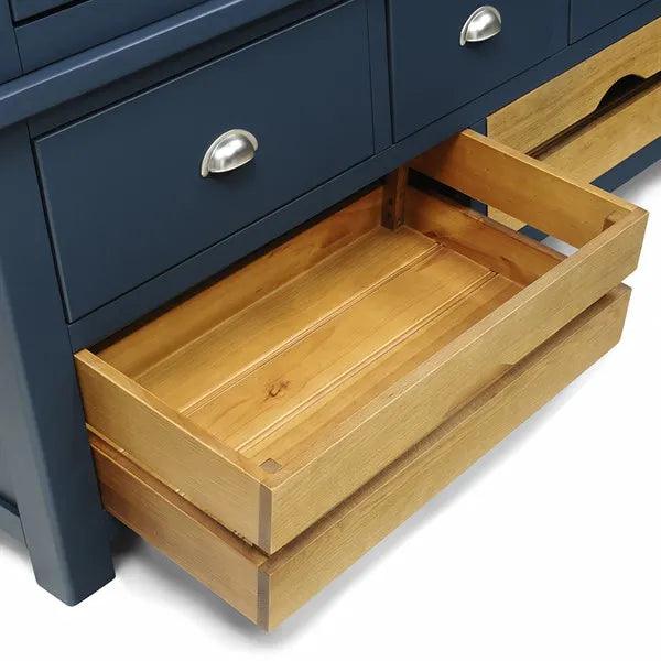 WESTCOTE INKY BLUE Triple Larder Quality Furniture Clearance Ltd
