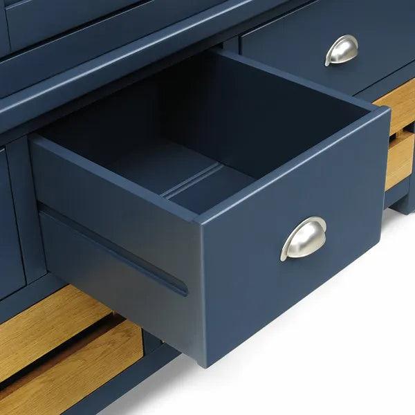 WESTCOTE INKY BLUE Triple Larder Quality Furniture Clearance Ltd