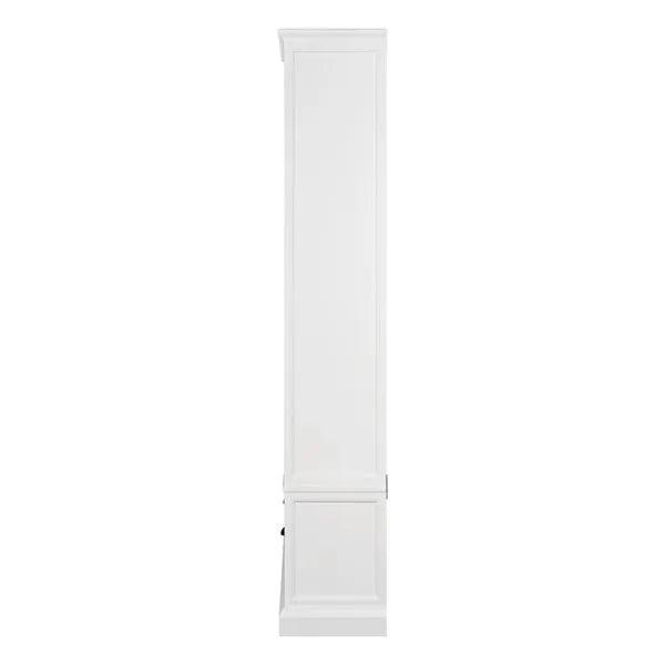 STOW WARM WHITE Large Bookcase with Drawers Quality Furniture Clearance Ltd