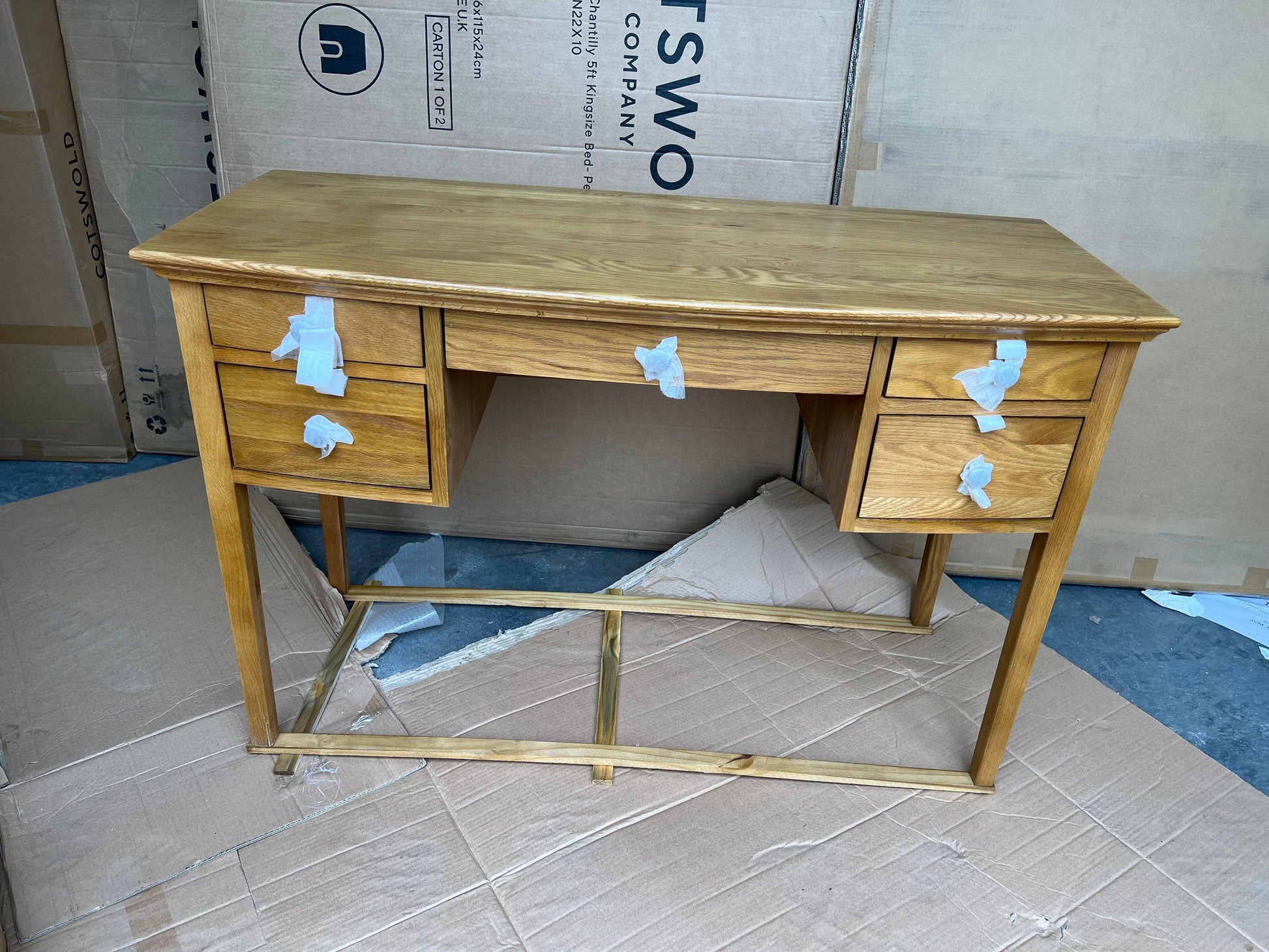WINCHCOMBE OILED OAK Dressing Table Quality Furniture Clearance Ltd