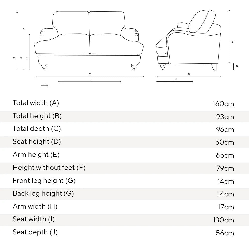 Burton - Large 2 Seater - Natural - House Weave Quality Furniture Clearance Ltd