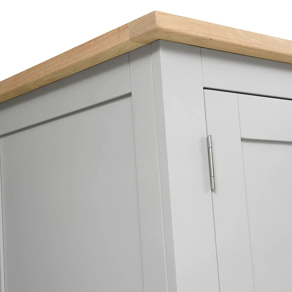 Chester Dove Grey Double Wardrobe furniture delivered