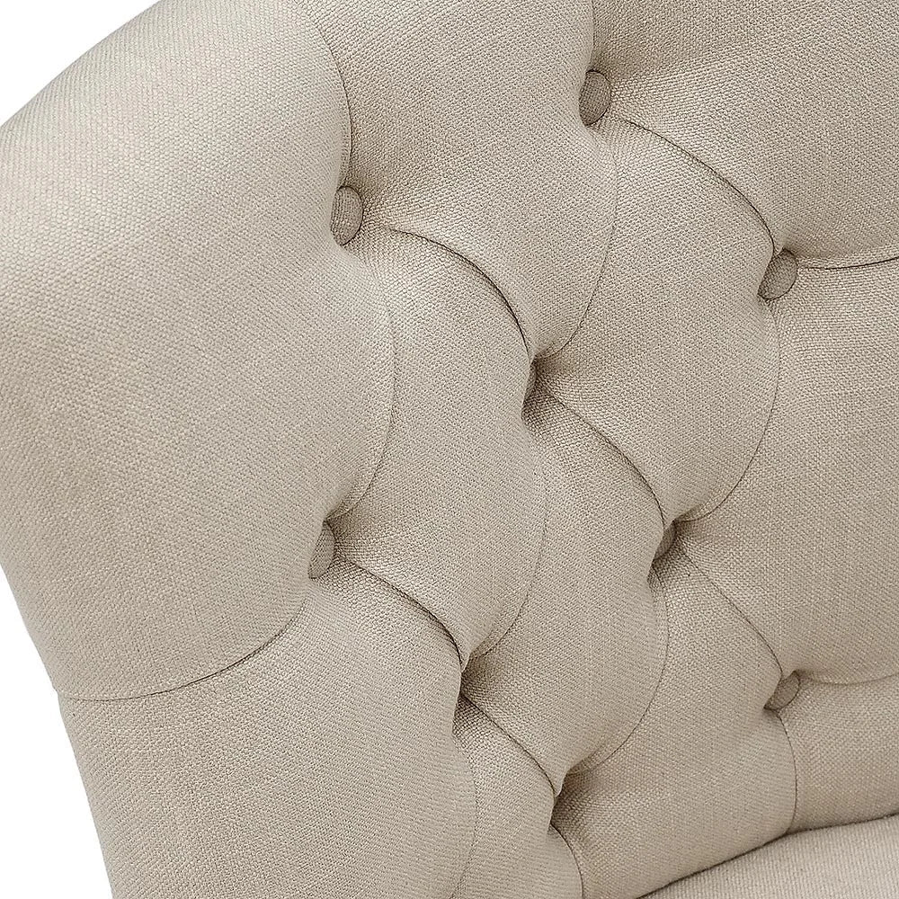 PRIMROSE
Upholstered Button Back Chair - Stone Quality Furniture Clearance Ltd