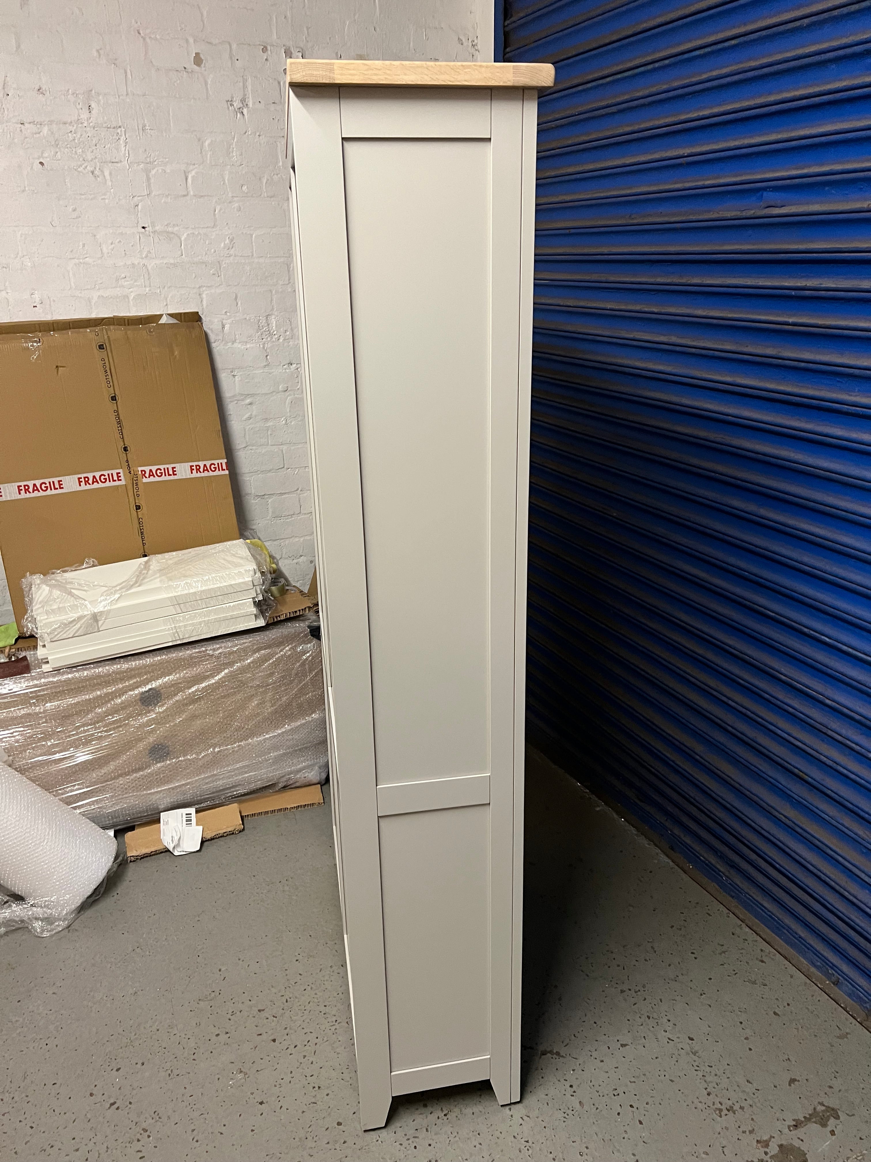 Chester Dove Grey Display Cabinet furniture delivered