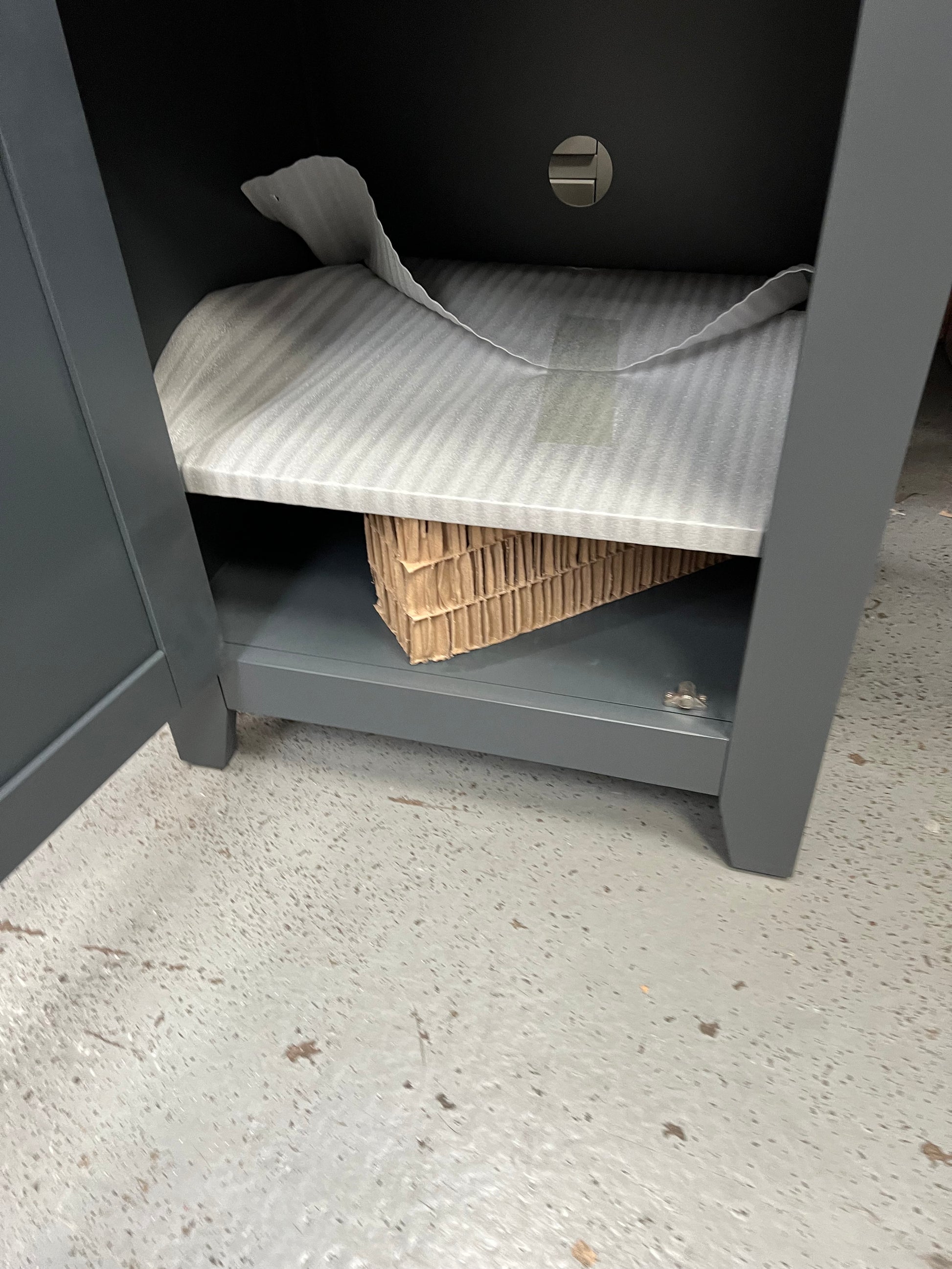 Chester Charcoal Double Pedestal Desk furniture delivered