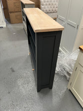 Load image into Gallery viewer, Chester Charcoal Low and Wide Bookcase furniture delivered 
