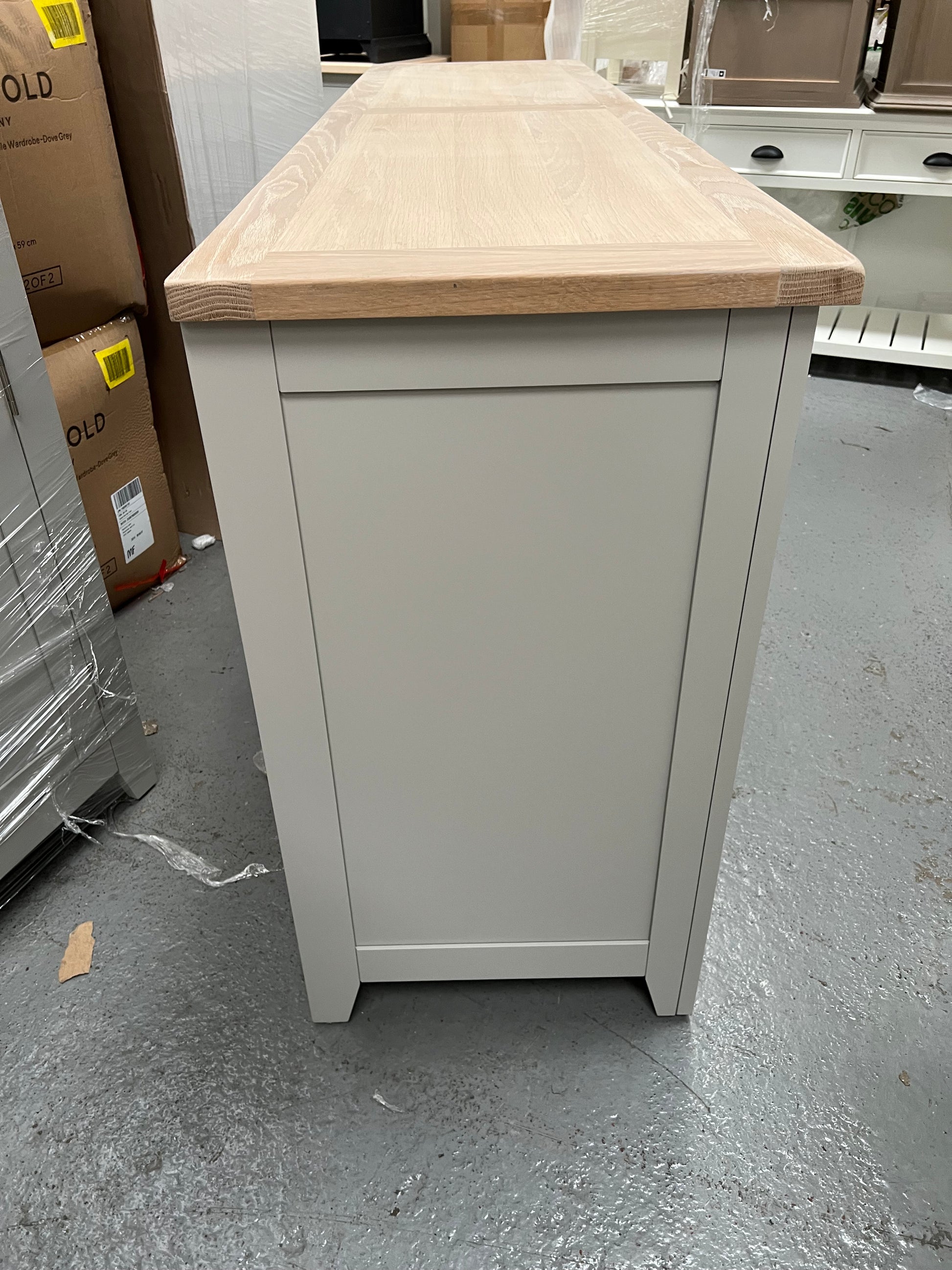 Chester Dove Grey Grand Sideboard furniture delivered