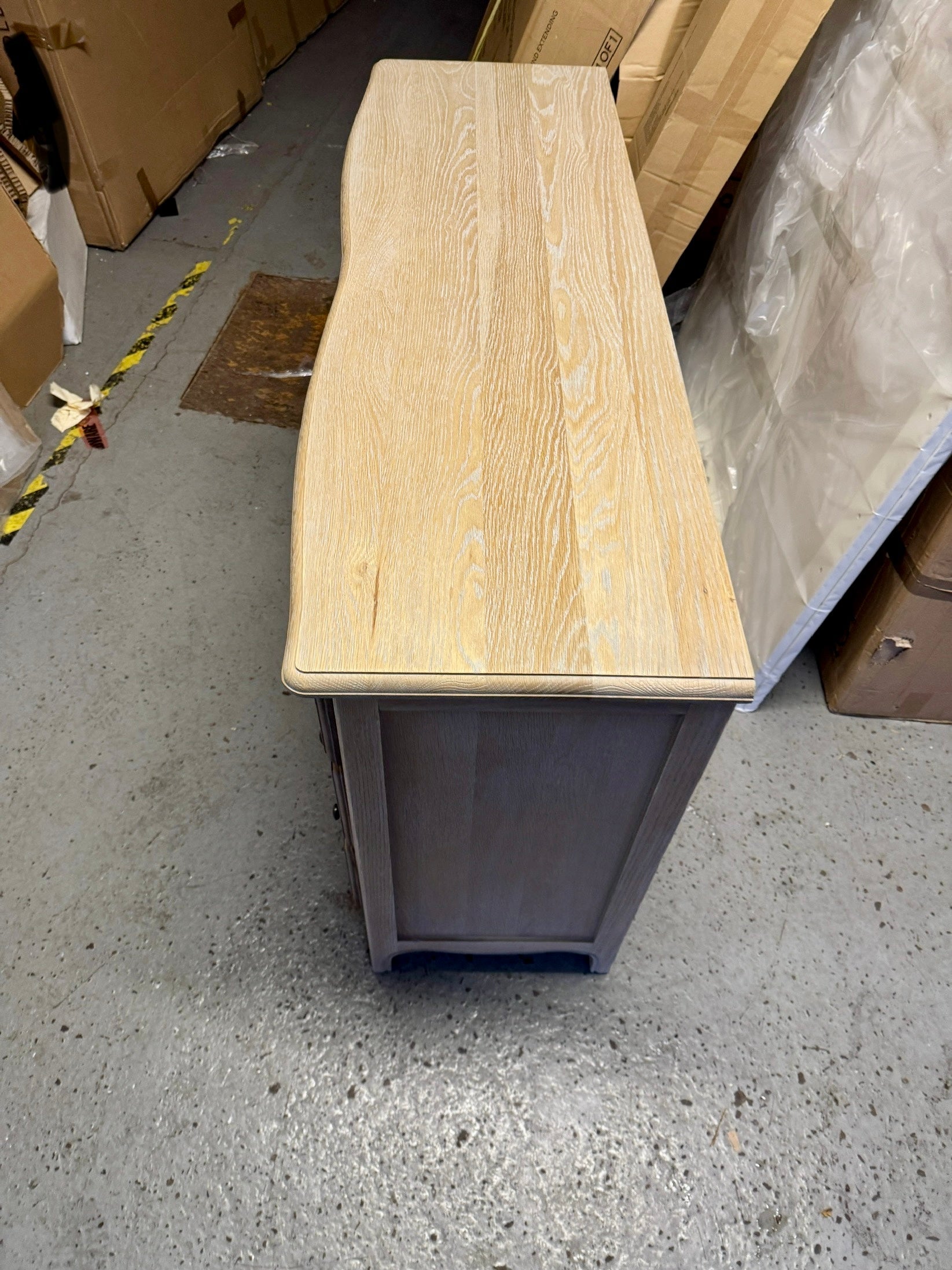 Camille Limewash Oak 6 Drawer Chest Quality Furniture Clearance Ltd