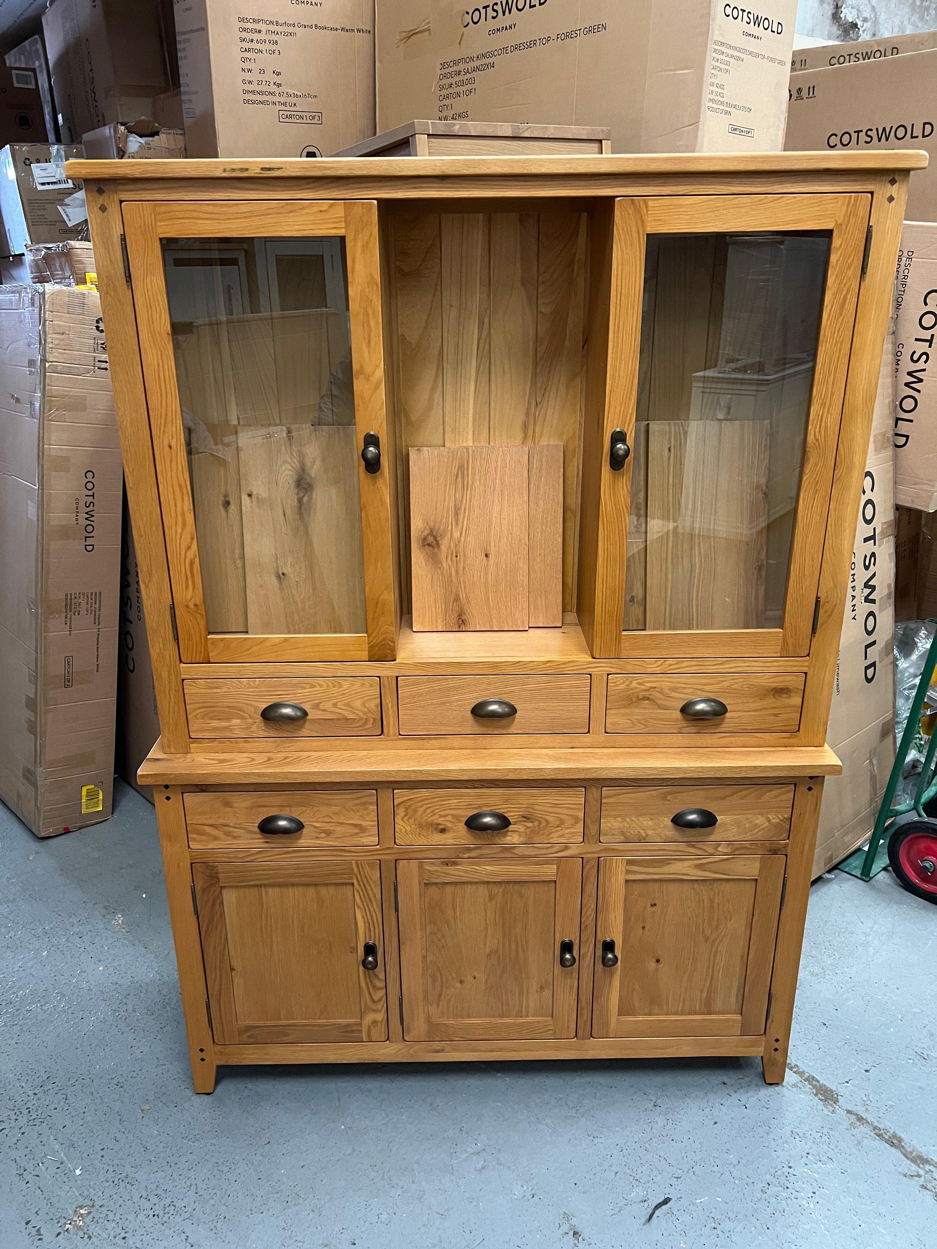 Oakland Rustic Oak Dresser Quality Furniture Clearance Ltd