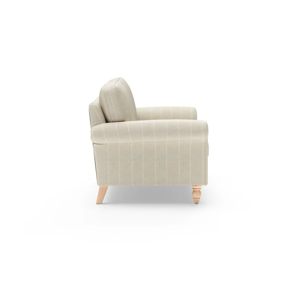 HURLEY Large 2 Seater - Natural - Compton Stripe Quality Furniture Clearance Ltd