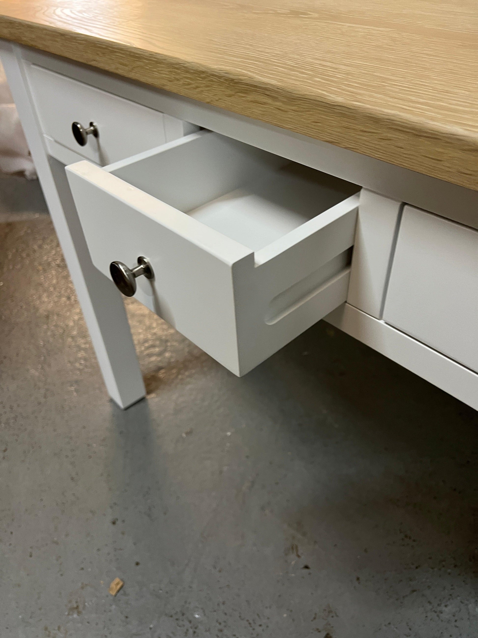 Chester Pure White Console Table/Desk furniture delivered
