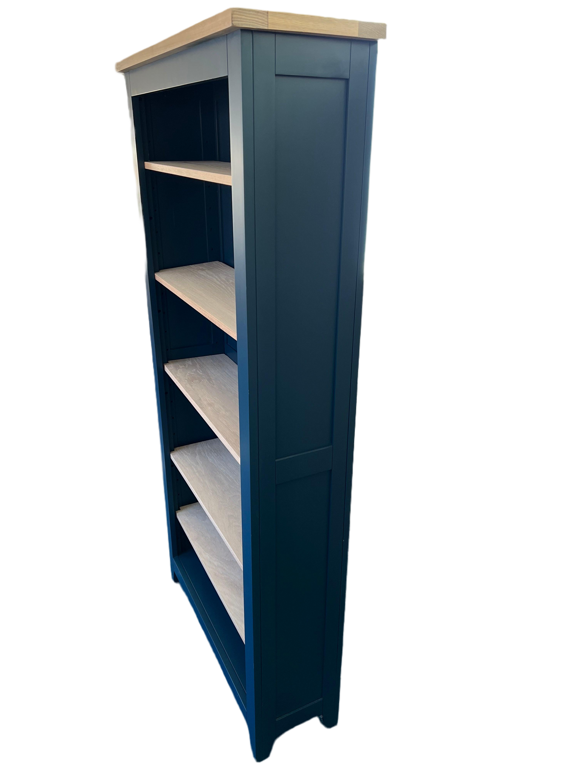 CHESTER MIDNIGHT BLUE Large Bookcase Quality Furniture Clearance Ltd