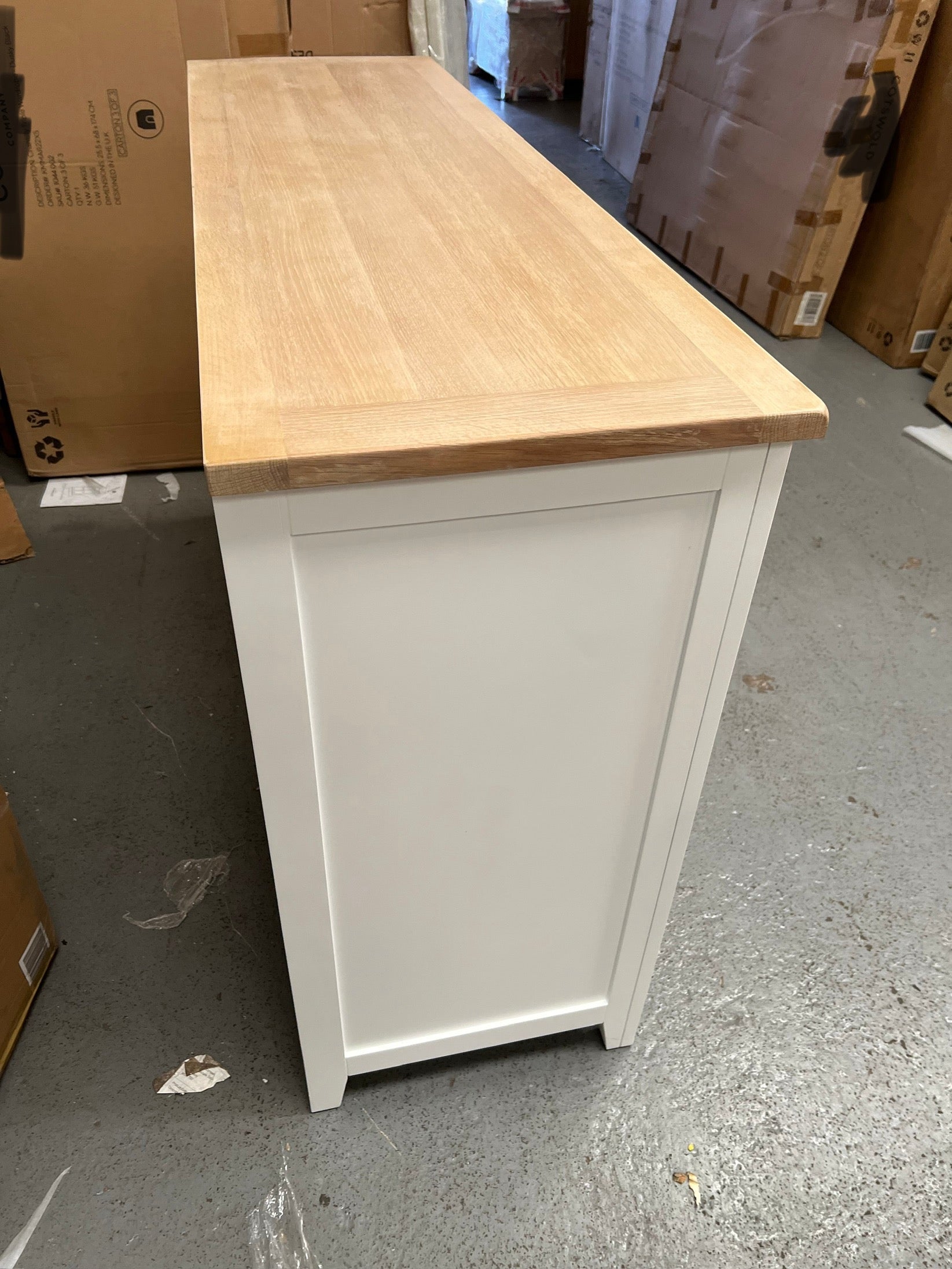 Chester Pure White 10 Drawer Chest furniture delivered