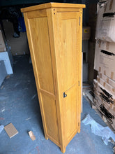 Load image into Gallery viewer, Oakland Rustic Oak Tall Shoe Cupboard Quality Furniture Clearance Ltd
