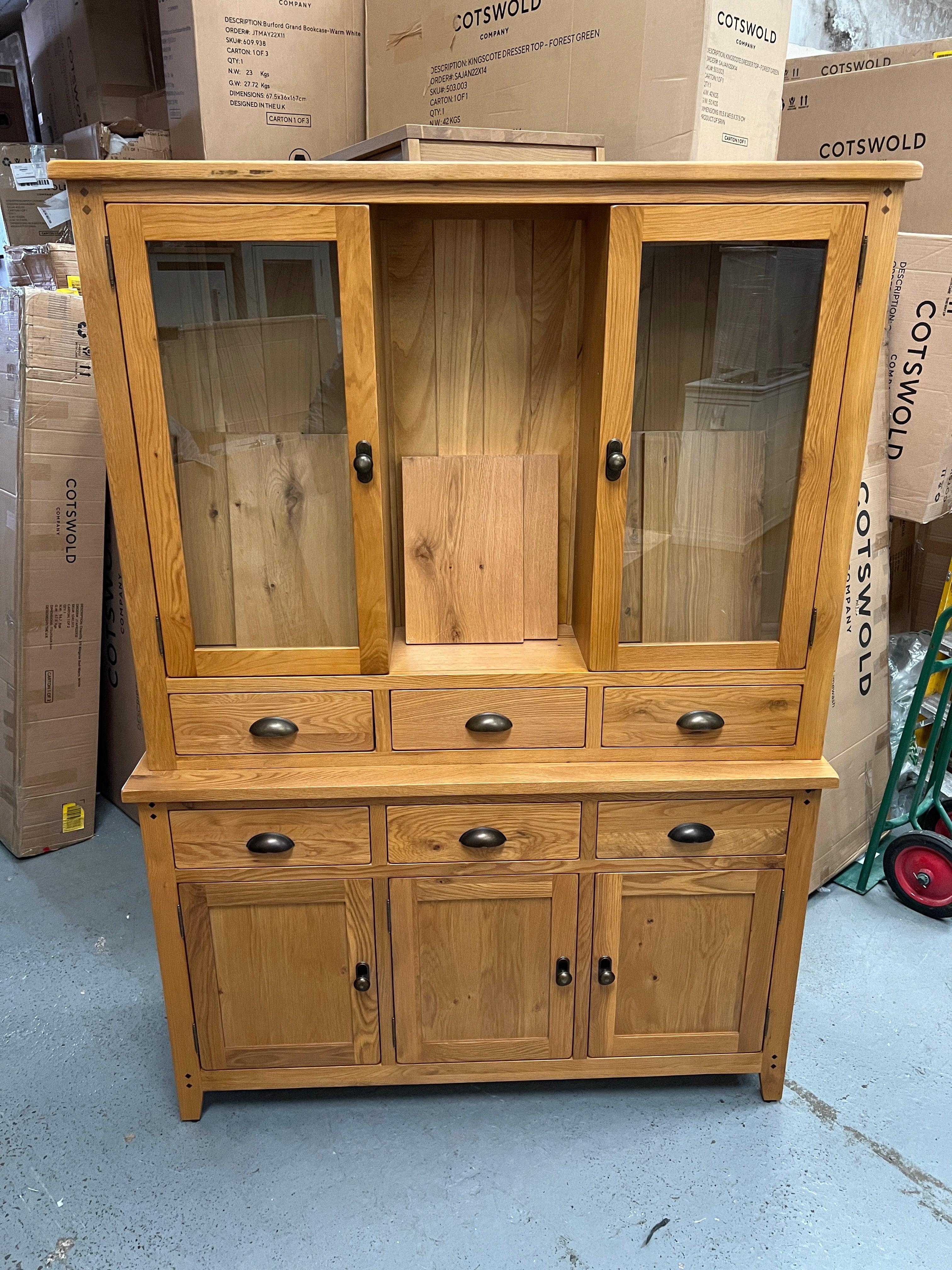 Oakland Rustic Oak Dresser Quality Furniture Clearance Ltd