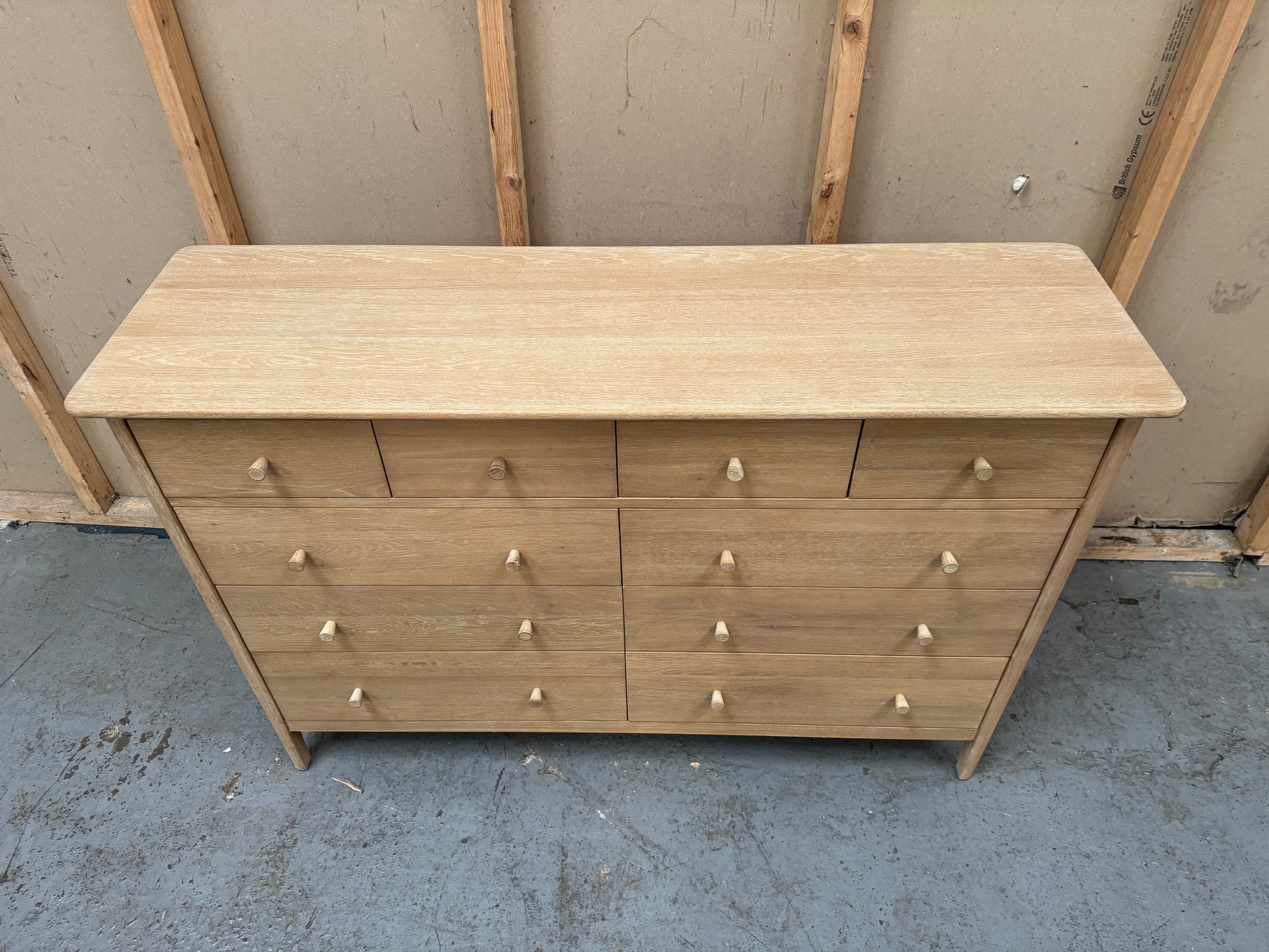 BERKELEY NORDIC OAK 10 Drawer Chest Quality Furniture Clearance Ltd