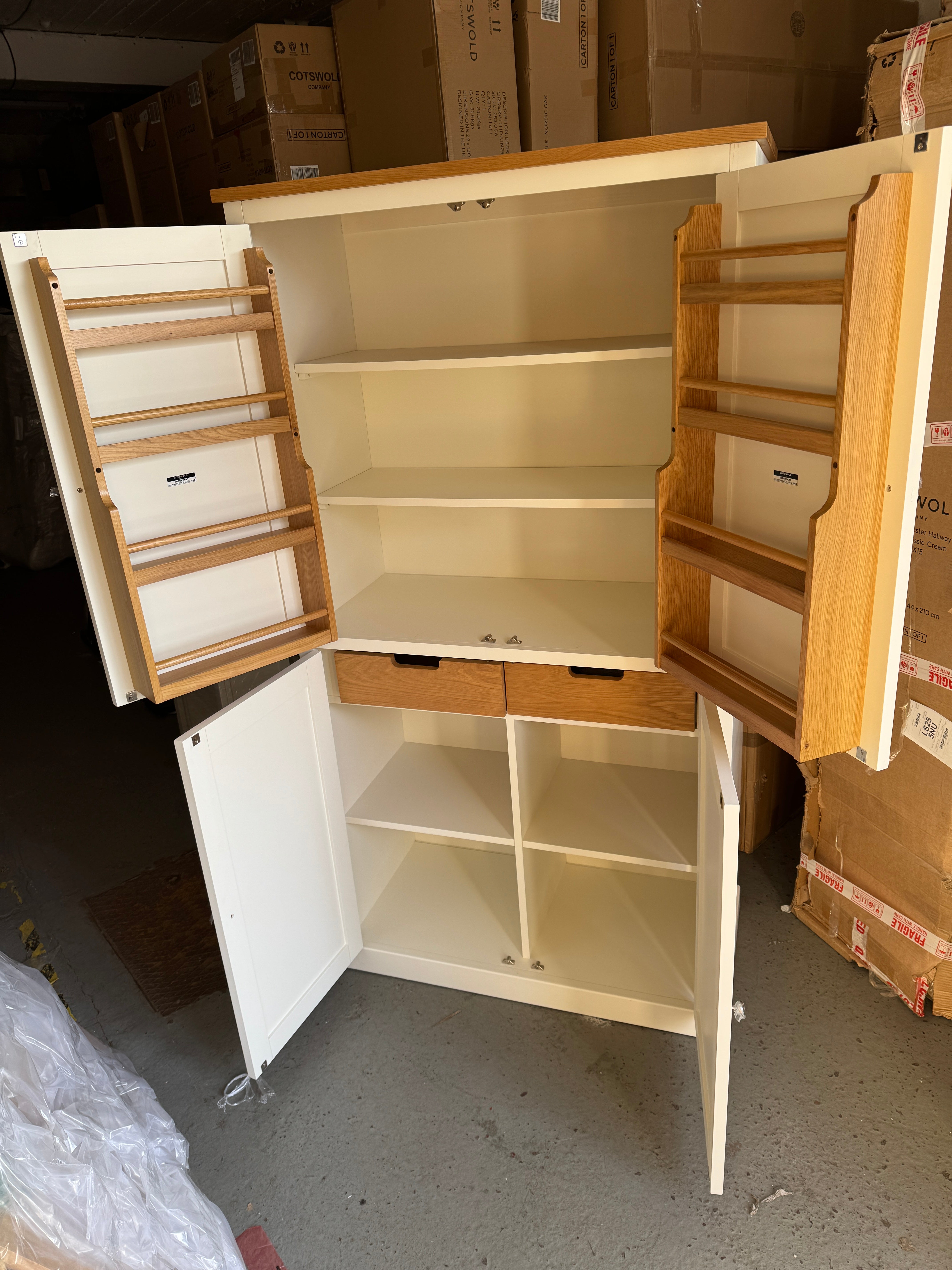 SIMPLY COTSWOLD CLASSIC CREAM Double Larder furniture delivered