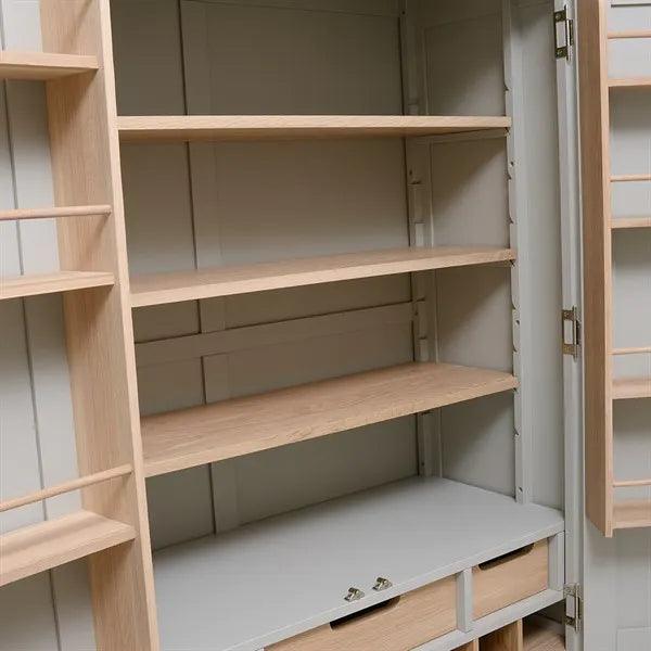 CHESTER DOVE GREY Double Larder Quality Furniture Clearance Ltd