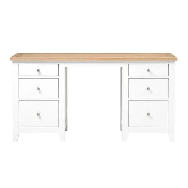 CHESTER PURE WHITE Dressing Table Quality Furniture Clearance Ltd