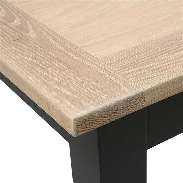 CHESTER CHARCOAL 4-6 Seater Extending Dining Table Quality Furniture Clearance Ltd