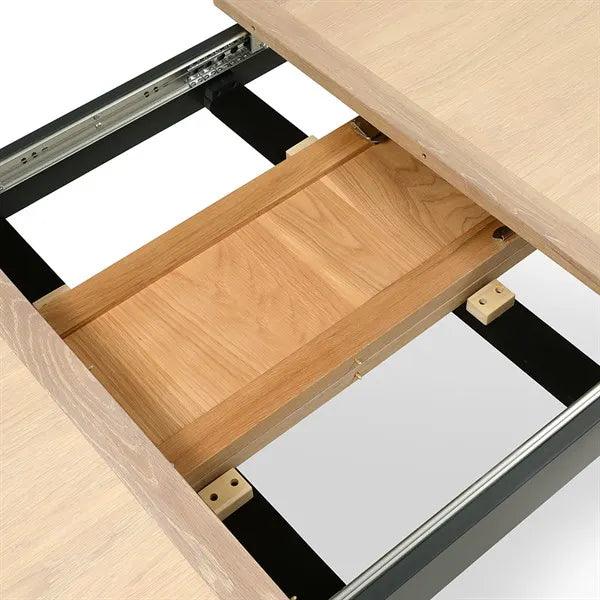 CHESTER CHARCOAL 4-6 Seater Extending Dining Table Quality Furniture Clearance Ltd