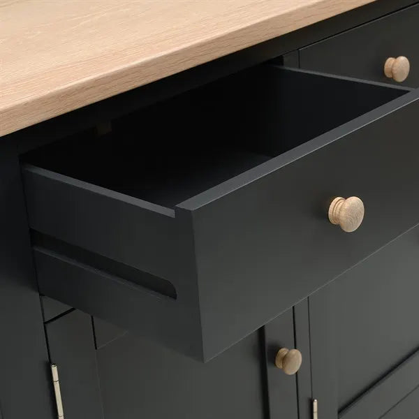CHESTER CHARCOAL Extra Large Sideboard Quality Furniture Clearance Ltd