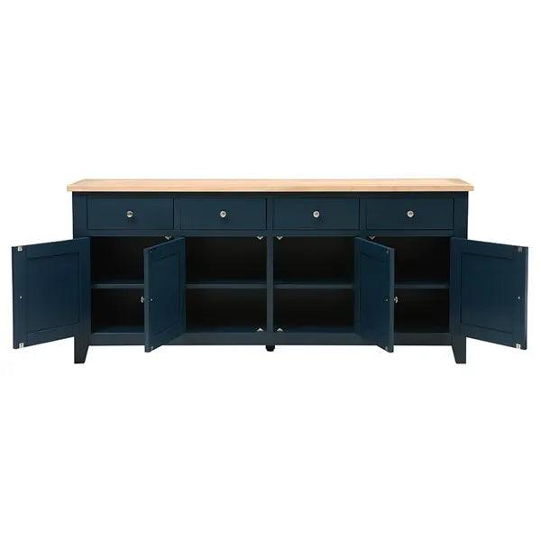 CHESTER MIDNIGHT BLUE Extra Large Sideboard Quality Furniture Clearance Ltd