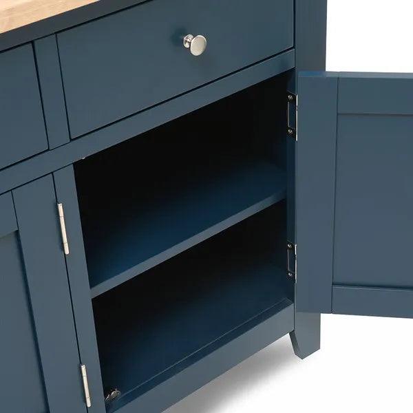 CHESTER MIDNIGHT BLUE Extra Large Sideboard Quality Furniture Clearance Ltd