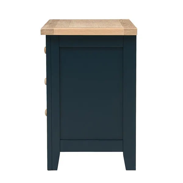 Set Of 2 CHESTER MIDNIGHT BLUE Jumbo Bedside Tables Quality Furniture Clearance Ltd