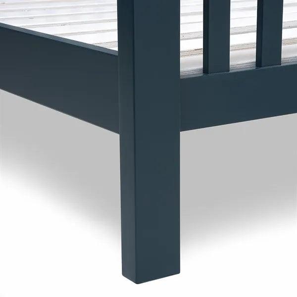 CHESTER MIDNIGHT BLUE 4ft 6" Double Bed Quality Furniture Clearance Ltd