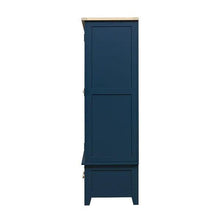 Load image into Gallery viewer, CHESTER MIDNIGHT BLUE Triple Wardrobe Quality Furniture Clearance Ltd
