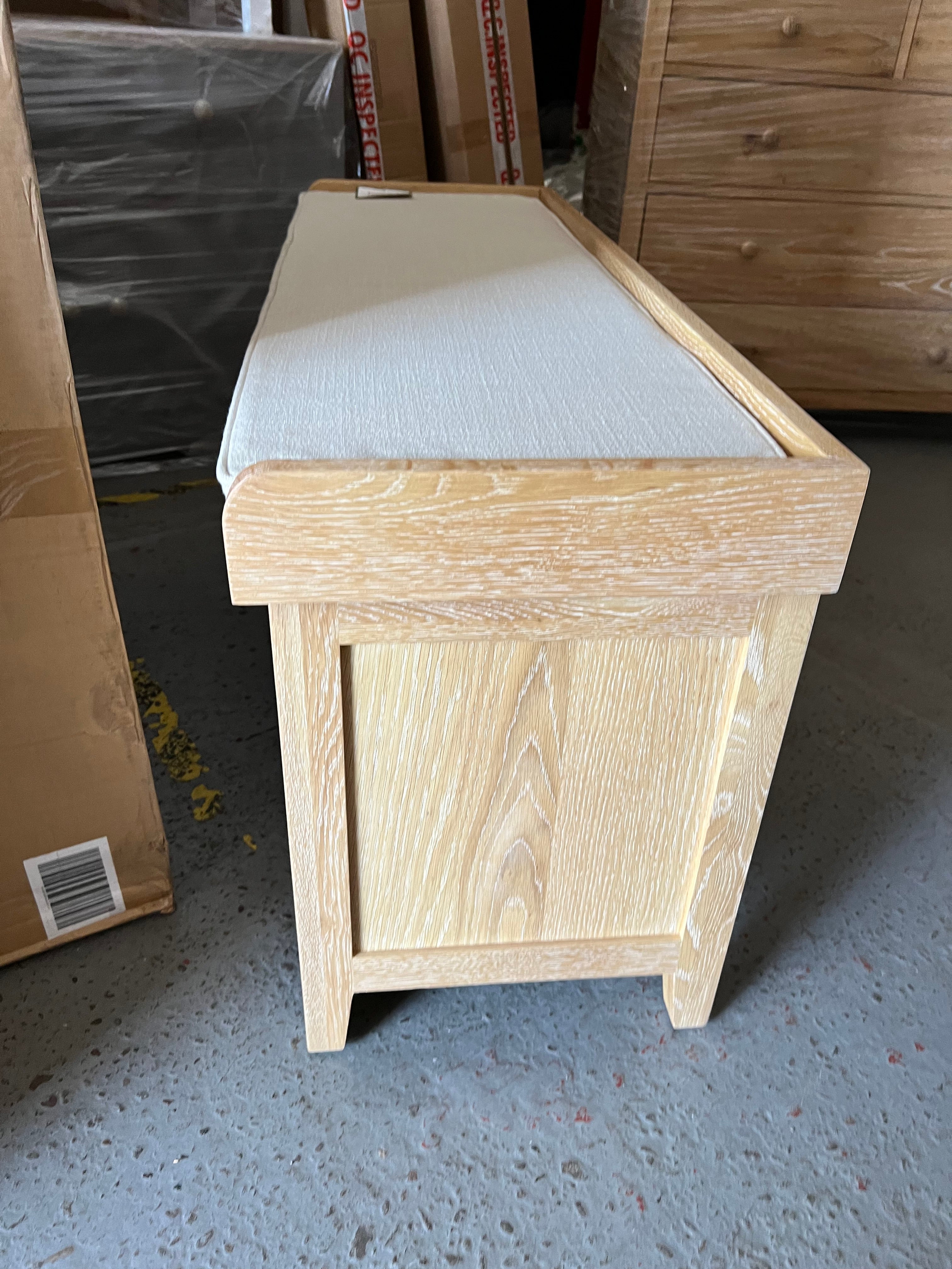 INGLESHAM WHITEWASH OAK
Hidden Shoe Cupboard Quality Furniture Clearance Ltd