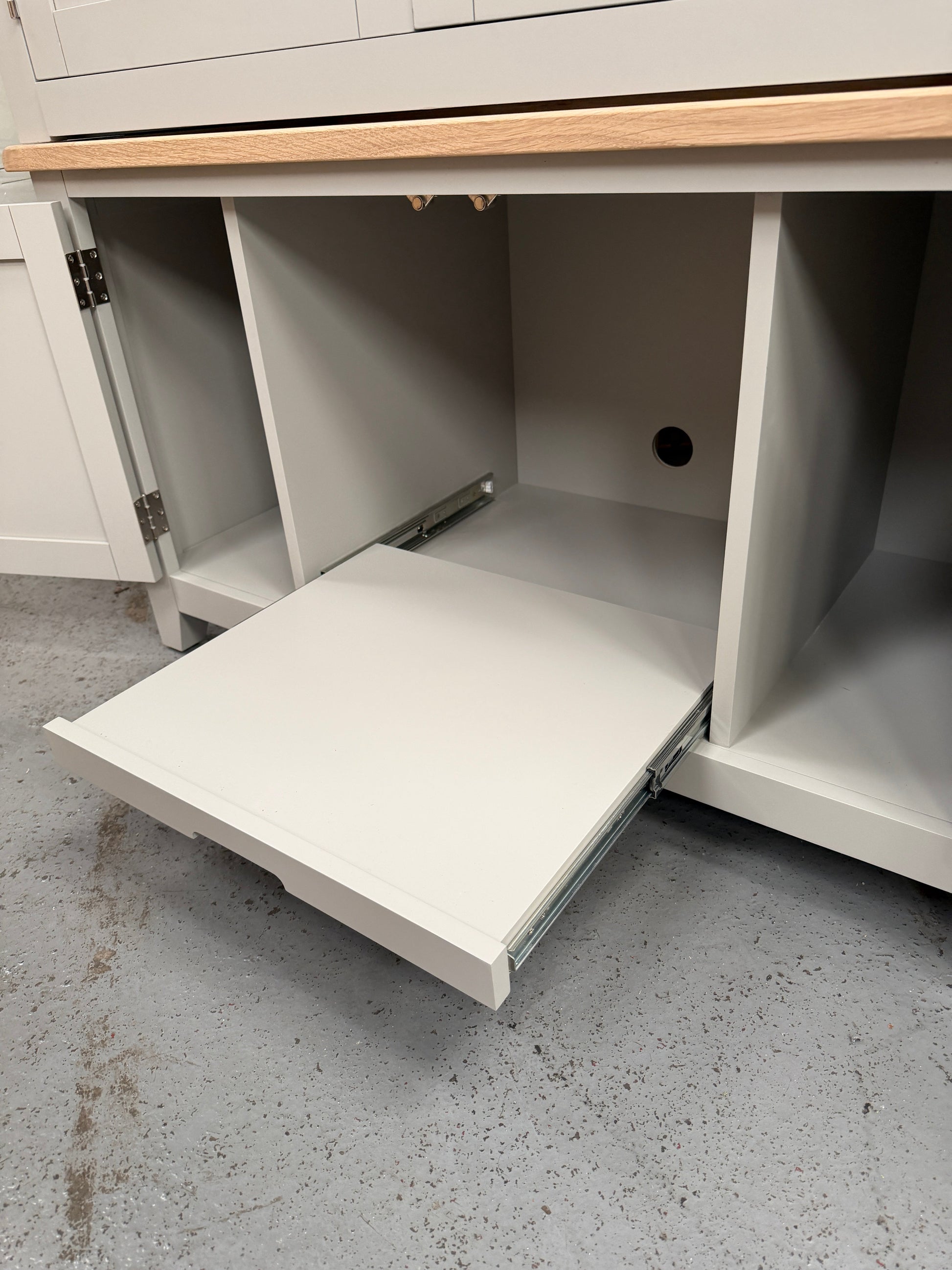 CHESTER DOVE GREY Hideaway Home Office Quality Furniture Clearance Ltd