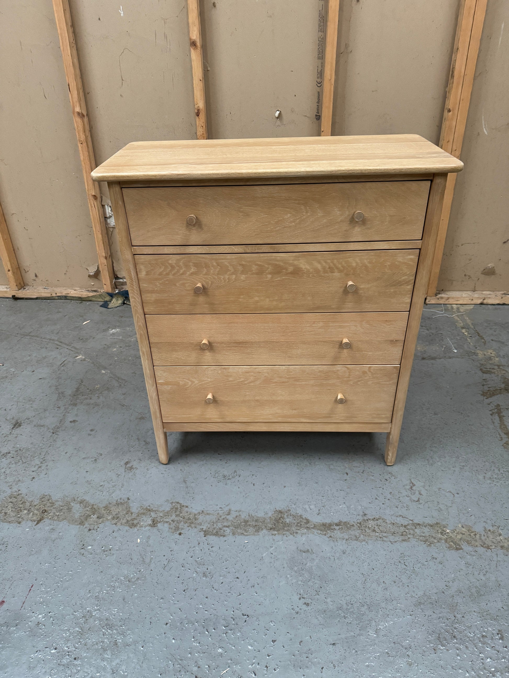 BERKELEY NORDIC OAK 4 Drawer Chest Quality Furniture Clearance Ltd