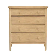 Load image into Gallery viewer, BERKELEY NORDIC OAK 4 Drawer Chest Quality Furniture Clearance Ltd
