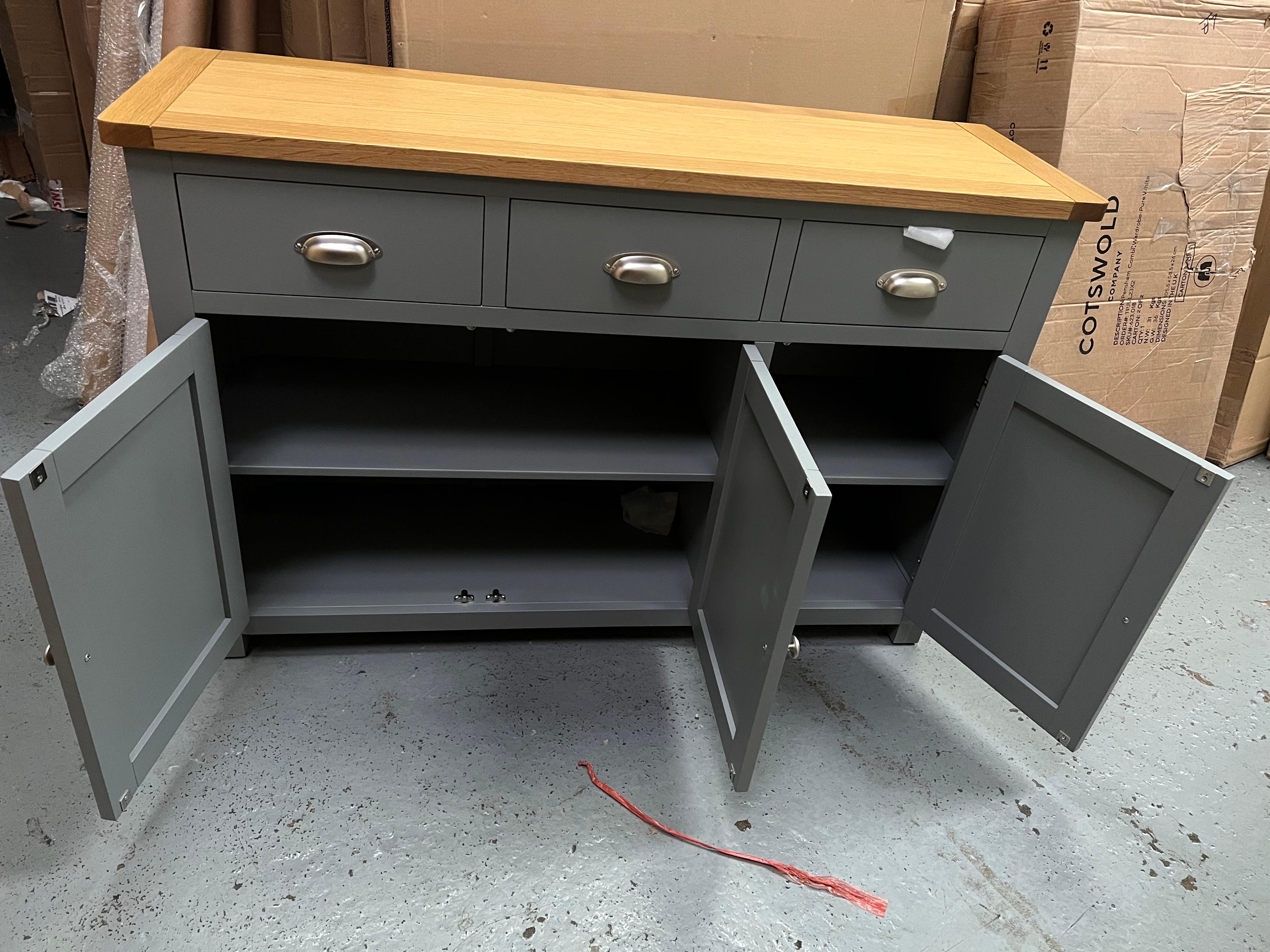 Sussex Storm Grey Large Sideboard furniture delivered
