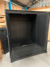 Load image into Gallery viewer, CHANTILLY DUSKY BLACK Grand Triple Wardrobe Quality Furniture Clearance Ltd
