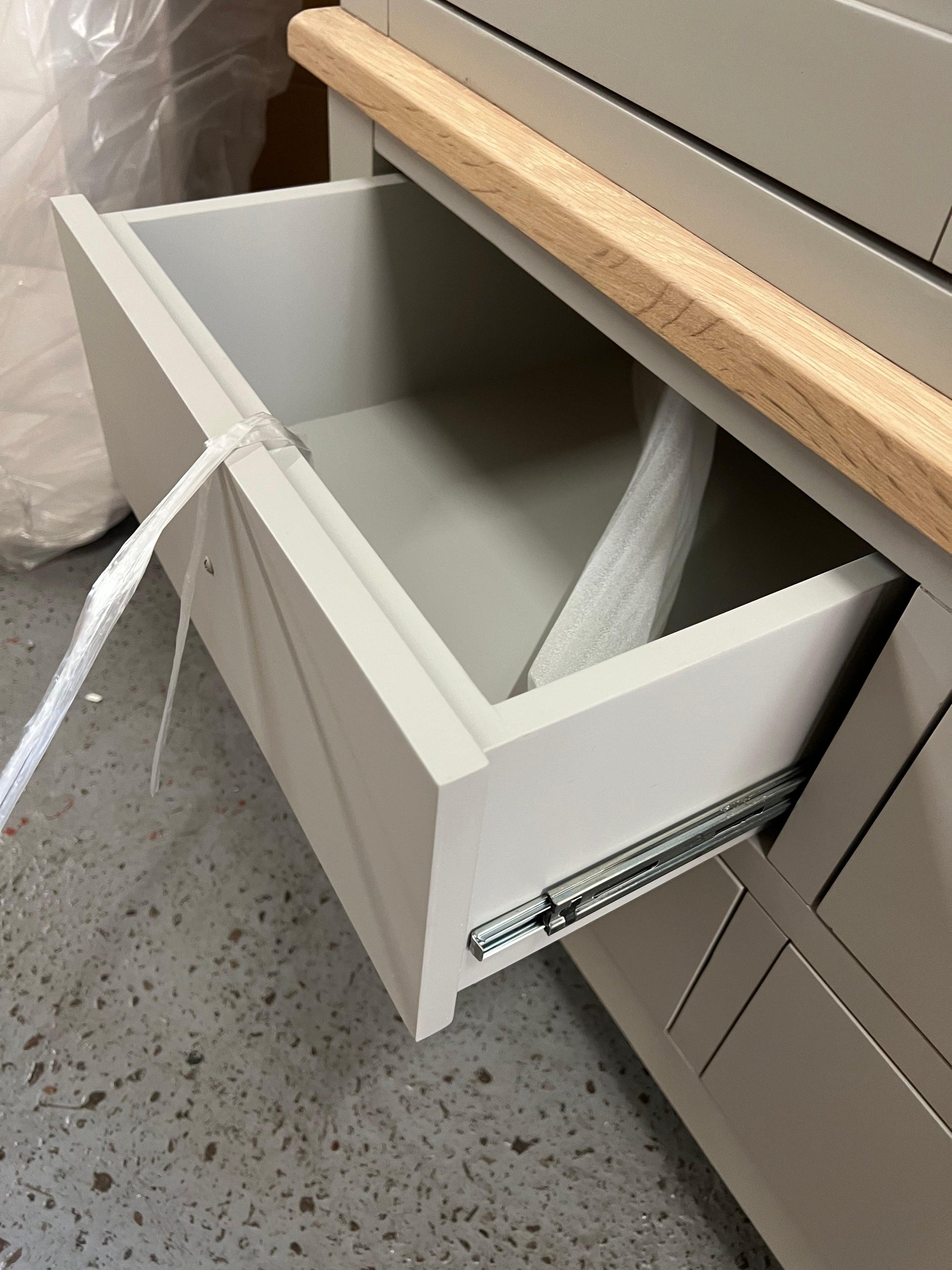 Chester Dove Grey Double Larder furniture delivered